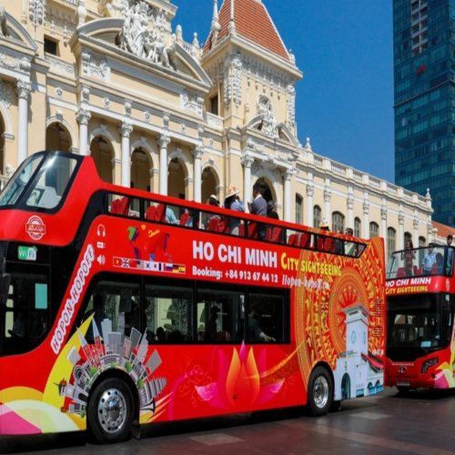 HALF DAY HO CHI MINH CITY SIGHTSEEING BY SKY BUS (VISIT THE CENTER OF HO CHI MINH CITY)